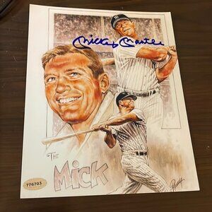 New York Yankees Mickey mantle signed 8x10 photo…